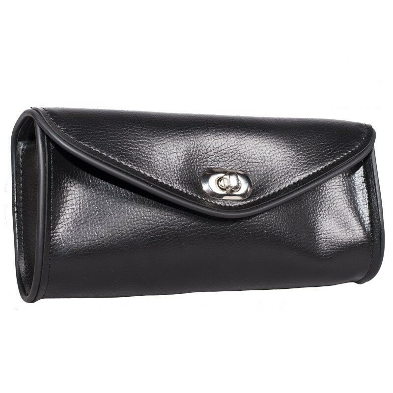 EXCELSIOR INTERNATIONAL Motorcycle Windshield Bag | Durable Leather Pouch with Secure Closure | Universal Fit | Spacious & Weather-Resistant Design