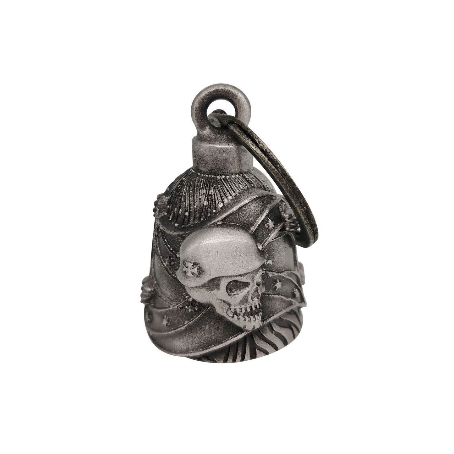 Motorcycle Metal Guardian Ride Bell – Heavy Duty Biker Bell (Antique Silver Finish) Description
