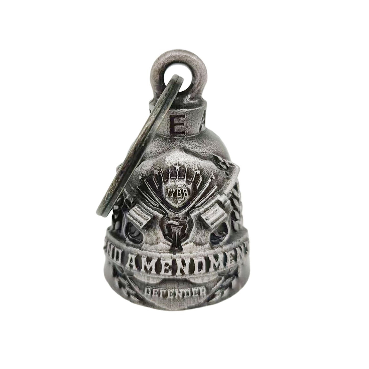 Motorcycle Metal Guardian Ride Bell – Heavy Duty Biker Bell (Antique Silver Finish) Description