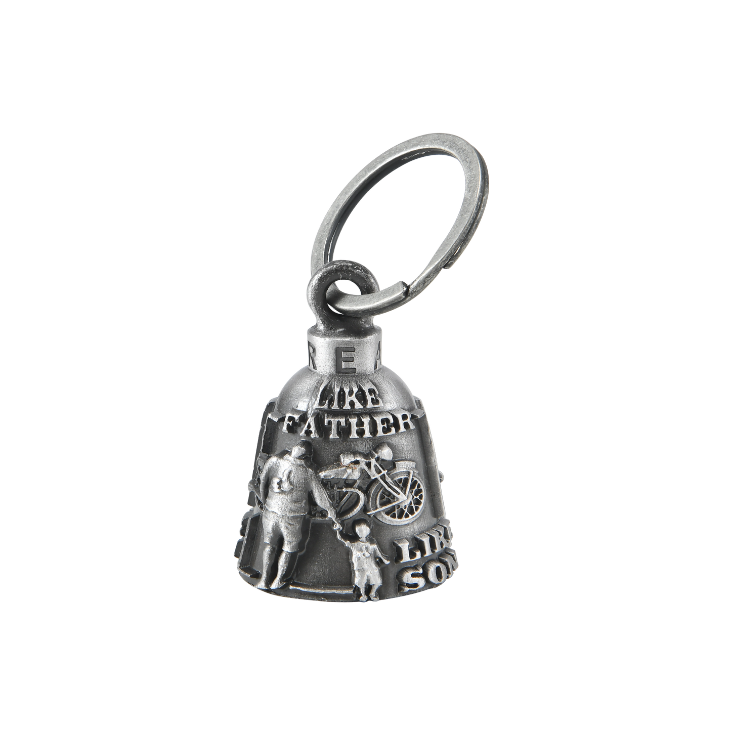 Motorcycle Metal Guardian Ride Bell – Heavy Duty Biker Bell (Antique Silver Finish) Description