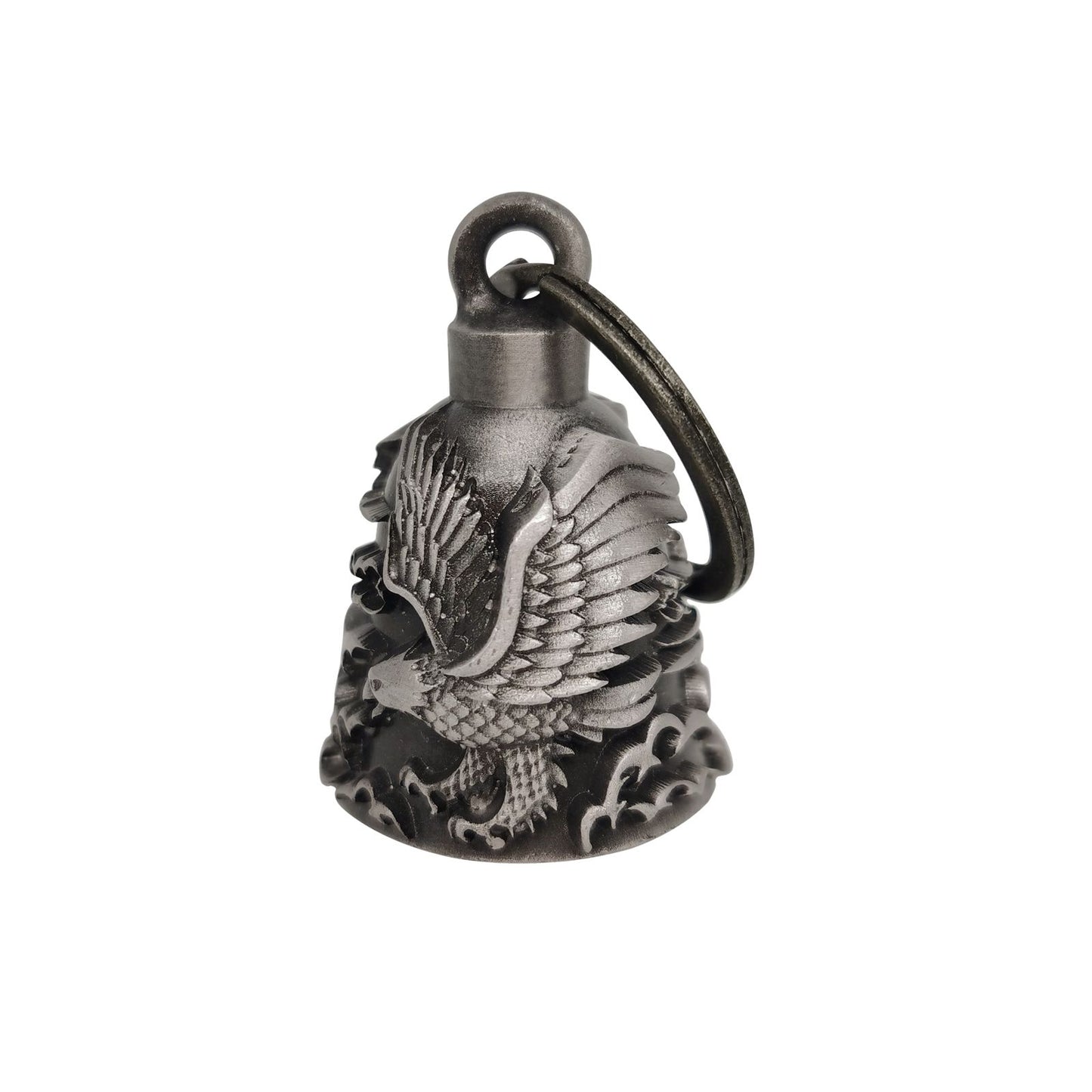 Motorcycle Metal Guardian Ride Bell – Heavy Duty Biker Bell (Antique Silver Finish) Description