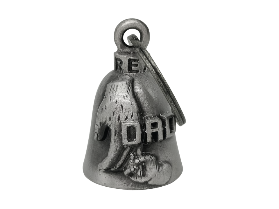 Motorcycle Metal Guardian Ride Bell – Heavy Duty Biker Bell (Antique Silver Finish) Description