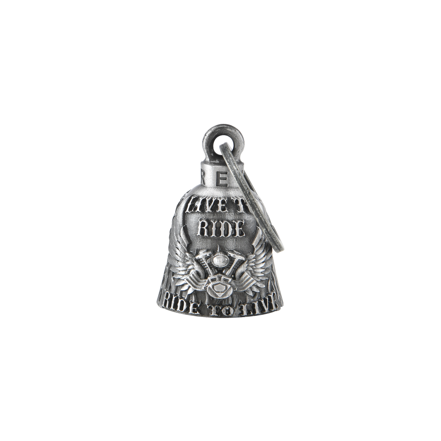 Motorcycle Metal Guardian Ride Bell – Heavy Duty Biker Bell (Antique Silver Finish) Description