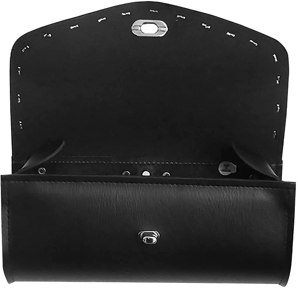 ZONY INC Unisex Waterproof Universal Chrome Studded Windshield Duarable And Comfortable Motorcycle Bag One Size (Black)