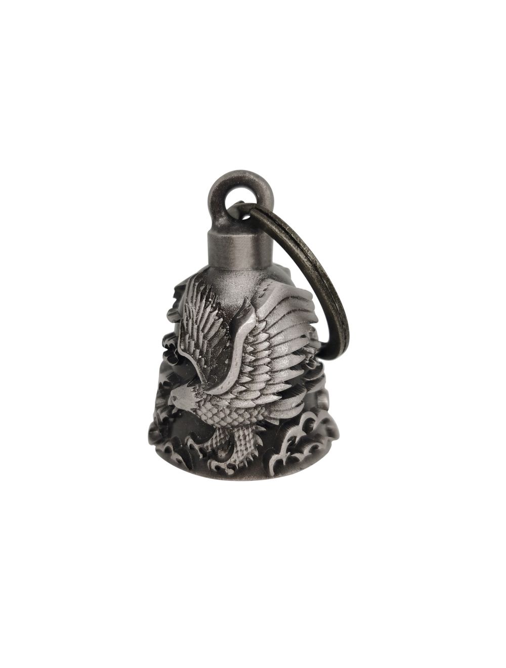 Ride with Luck and Style: Exquisite Motorcycle Keychain Bell with Hanger Perfect for Bikers