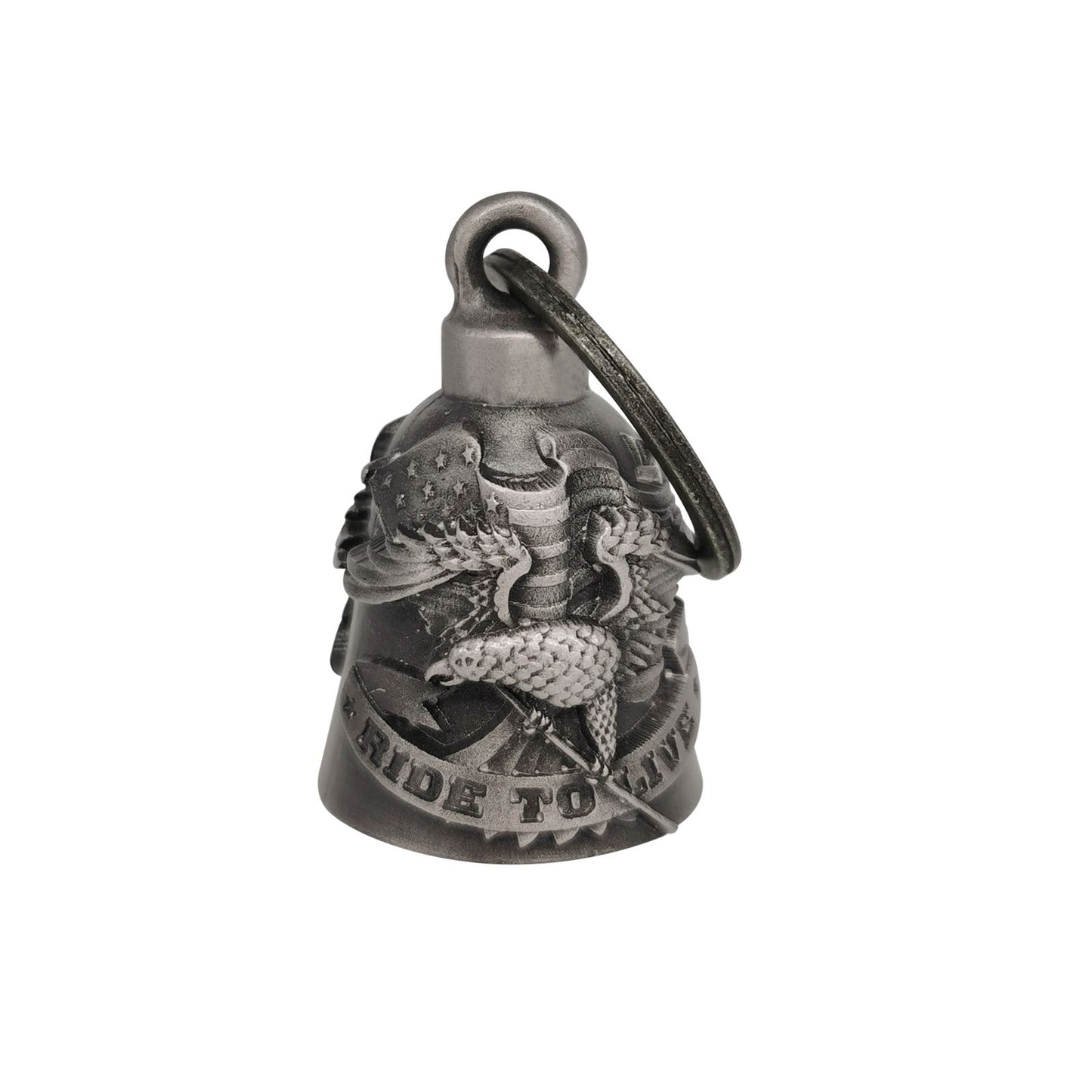Ride with Luck and Style: Exquisite Motorcycle Keychain Bell with Hanger Perfect for Bikers