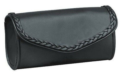 ZONY INC Unisex Waterproof Universal Chrome Studded Windshield Duarable And Comfortable Motorcycle Bag One Size (Black)