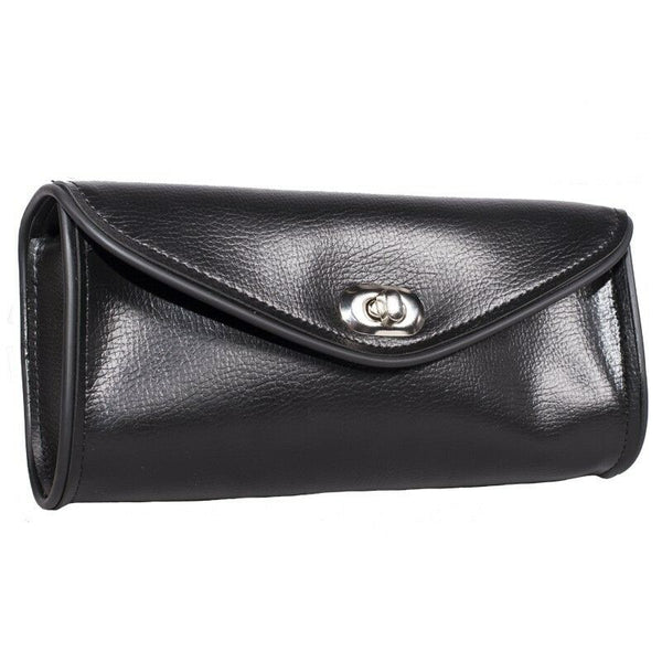 EXCELSIOR INTERNATIONAL Motorcycle Windshield Bag | Durable Leather Pouch with Secure Closure | Universal Fit | Spacious & Weather-Resistant Design